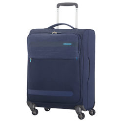 American Tourister Herolite Lifestyle 4-Spinner Wheel 55cm Cabin Suitcase Navy